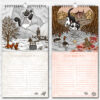 Sprookjes Kalender Gebroeders Grimm Kat Verjaardagskalender Grimm's Cat Tales Calendar Katten en Poezen Illustraties Fantasy Decoratie Housewarming Cadeau Sprookje Doornroosje en Roodkapje als Poes Uniek Nederlands Design