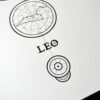 Zodiac Sign Leo Drawing Original Art Ginger Cat Lion Cat Art, Leo Star Sign Cat Home Decor Astrology Horoscop Feline Illustration