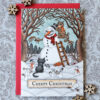 Evil Snowman Christmas Card with Tabby Cat & Black Cat Moritz Creepy Christmas Yule Card, Gothic Snowmonster Spooky Winter Wonderland