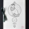 Zodiac Sign Virgo Drawing Original Art Turkish Angora Cat Virgo Star Sign Cat Home Decor Astrology Horoscop Feline Illustration